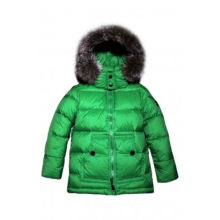 wholesale lovely green chidren's winter wear down jackets